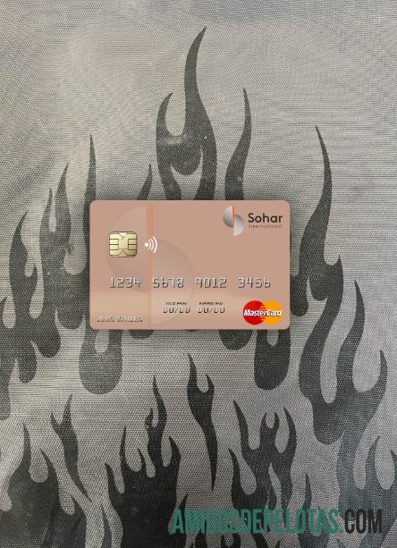 Omã Sohar International Bank Mastercard Photolook Frente exemplo real